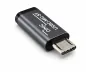 Preview: Адаптер, микро щепсел към USB C гнездо, алуминий, космическо сиво