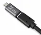 Preview: Адаптер, микро щепсел към USB C гнездо, алуминий, космическо сиво