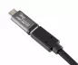 Preview: Adapter, micro plug to USB C socket, aluminium box, space grey, DINIC Box