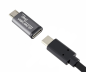 Preview: Adapter, mikro vtič v vtičnico USB C, aluminijasta škatla, vesoljsko siva, škatla DINIC