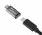 Preview: Adapter, micro plug to USB C socket, aluminium box, space grey, DINIC Box