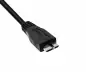 Preview: USB C to USB 3.0 micro B cable, black, 0.50 m DINIC polybag