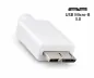 Preview: USB 3.1 кабел тип C - USB 3.0 micro B щепсел, бял, DINIC кутия с евроотвор, 1,00 м