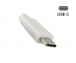 Preview: Cavo USB 3.1 tipo C - spina USB 3.0 micro B, bianco, scatola DINIC con foro Euro, 1,00m