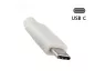 Preview: USB 3.1 Kabel Typ C - USB 3.0 micro B Stecker, weiß, DINIC Box mit Euroloch, 1,00m