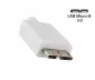 Preview: Cavo USB 3.1 tipo C - spina USB 3.0 micro B, bianco, scatola DINIC con foro Euro, 1,00m