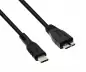 Preview: Cavo USB C a USB 3.0 micro B, nero, 2 m DINIC Polybag