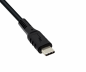 Preview: USB C to USB 3.0 micro B cable, black, 2 m DINIC polybag