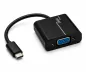 Preview: Adaptor USB 3.1 tip C plug / mufă VGA negru, cutie DINIC cu gaură Euro