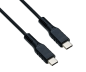 Preview: Cavo di ricarica DINIC USB tipo C a C, 2x spina USB tipo C, 60W, 3A, OD: 3,5 mm, nero, confezione DINIC, 0,5 m