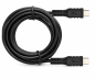 Preview: DINIC USB tipo C a C cable de carga, 2x USB tipo C enchufe, 60W, 3A, OD: 3,5 mm, negro, DINIC polybag, 1m