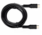 Preview: DINIC USB type C to C charging cable, 2x USB type C plug, 60W, 3A, OD: 3.5mm, black, DINIC polybag, 1m