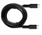 Preview: DINIC USB type C to C charging cable, 2x USB type C plug, 60W, 3A, OD: 3.5mm, black, DINIC polybag, 1m