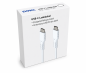 Preview: Cavo di ricarica DINIC USB tipo C a C, 2x spina USB tipo C, 60W, 3A, OD: 3,5 mm, bianco, in confezione promozionale DINIC, 1,5 m