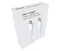 Preview: DINIC USB Typ C auf C Ladekabel, 2x USB Typ C Stecker, 60W, 3A, OD: 3.5mm, weiß, im DINIC Aktions-Karton, 1.5m