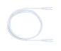 Preview: DINIC USB type C to C charging cable, 2x USB type C plug, 60W, 3A, OD: 3.5mm, white, DINIC box with Euro hole, 1.5m