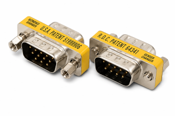Adapter DB9 Stecker auf DB9 Stecker, Gender Changer