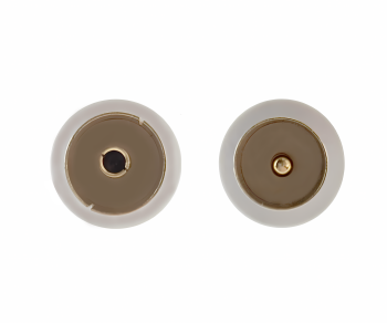 Coaxial antenna cable, shielding 120dB, gold-plated, quadruple shielded, white, DINIC box with Euro hole, length 2.50m