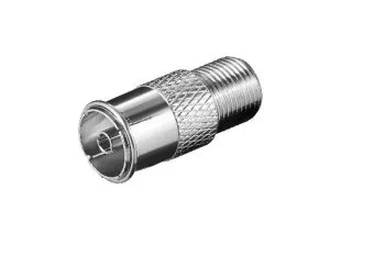 Adapter coax socket to F socket, full metal