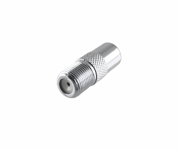 Adapter IEC pistik F-pistikupesale, ANT-pistik SAT-pistikupesale, täismetallist, DINIC-karp koos Euro-auguga