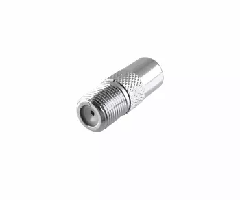 Adattatore da spina IEC a presa F, da spina ANT a presa SAT, completamente in metallo, scatola DINIC con foro Euro