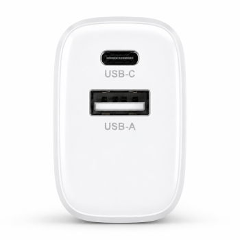 30x PW-20WCA (USB C+A 20W Ladegerät) weiß im DINIC Thekendisplay