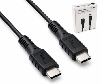 30x USB C auf C Ladekabel, schwarz, im DINIC Thekendisplay, 1,50m