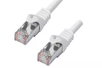 Câble patch HQ Cat.6 PiMF/S-FTP, 10m LSZH, CU, AWG27, blanc