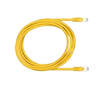 Cable de conexión premium Cat.7, LSZH, 2 conectores RJ45, cobre, amarillo, 0,50 m