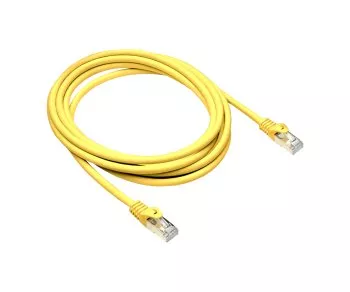 Câble patch Premium Cat.7, LSZH, 2x RJ45 mâles, cuivre, jaune, 0,50m