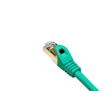 Câble patch Premium Cat.7, LSZH, 2x RJ45 mâles, cuivre, vert, 0,50m