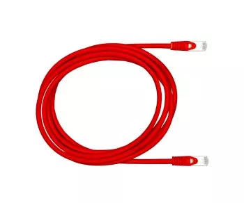 Cable de conexión premium Cat.7, LSZH, 2 conectores RJ45, cobre, rojo, 0,50 m