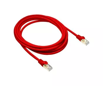 Câble patch Premium Cat.7, LSZH, 2x RJ45 mâles, cuivre, rouge, 0,50m