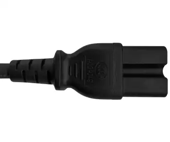 Netsnoer China type I tot C15, 1mm², H05RN, goedkeuring: CCC, zwart, lengte 1,80m