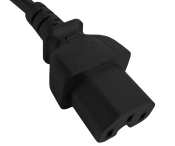 Мрежов кабел England UK тип G 10A към C15, 1mm², одобрение: ASTA, черен, дължина 1.80m
