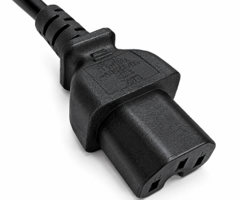 Καλώδιο δικτύου Αγγλίας τύπου G 10A έως C15, 1mm², έγκριση: ASTA, μαύρο, μήκος 1.80m