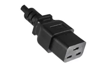 Power cable America USA NEMA 6-20P to C19, AWG 12, 20A, STOW, approvals: UL/CSA, black, length 1.80m