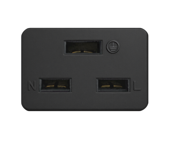 Cabo de alimentação China tipo I (16A) para C19, 1,5mm², aprovação: CCC, preto, comprimento 3,00m