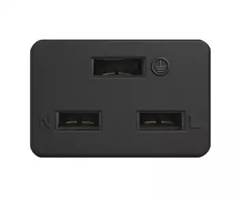 Netsnoer China type I (16A) naar C19, 1,5mm², goedkeuring: CCC, zwart, lengte 1,80m