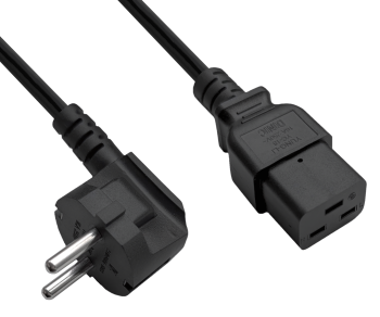 Cabo de alimentação KS C 8305 para C19, 1,5mm², KC, 1,8m KS C 8305 (YP-22K) - C19, preto