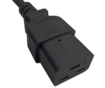 Мрежов кабел Англия UK тип G 13A към C19, 1,5 mm², одобрение: ASTA /SASO /HK , черен, дължина 1,80 m