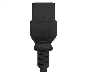 Netkabel Engeland UK type G 13A naar C19, 1,5mm², goedkeuring: ASTA /SASO /HK , zwart, lengte 1,80m