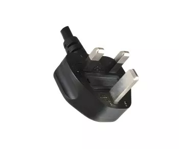 Mains cable England UK type G 13A to C19, 1.5mm², approval: ASTA /SASO /HK , black, length 1.80m