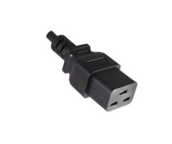 Cabo de rede Inglaterra Reino Unido tipo G 13A para C19, 1,5mm², aprovação: ASTA /SASO /HK , preto, comprimento 1,80m