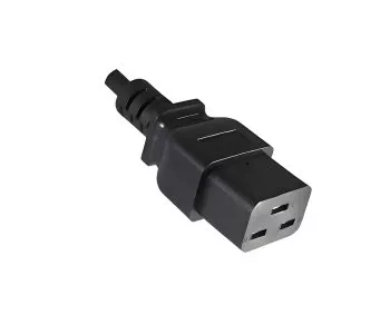 Mains cable England UK type G 13A to C19, 1.5mm², approval: ASTA /SASO /HK , black, length 1.80m