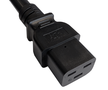 Cablu de rețea America SUA NEMA 6-20P la C19, AWG 12, 20A, STOW, aprobări: UL/CSA, negru, lungime 1,80m