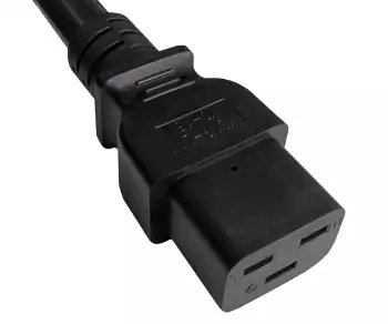 Netzkabel Amerika USA NEMA 6-20P auf C19, AWG 12, 20A, STOW, Zulassungen: UL/CSA, schwarz, Länge 1,80m