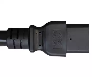 Netzkabel Amerika USA NEMA 6-20P auf C19, AWG 12, 20A, STOW, Zulassungen: UL/CSA, schwarz, Länge 1,80m