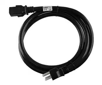 Netzkabel Amerika USA NEMA 6-20P auf C19, AWG 12, 20A, STOW, Zulassungen: UL/CSA, schwarz, Länge 1,80m