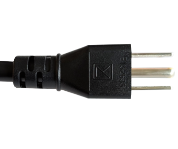 Καλώδιο δικτύου Αμερική ΗΠΑ NEMA 5-15P, τύπος B έως C19, AWG16, SJT, εγκρίσεις: UL/CSA, μαύρο, μήκος 1,80m